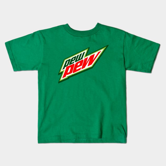 Pew Pew Kids T-Shirt by AngryMongoAff